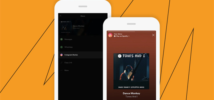 Share Spotify on Instagram Stories