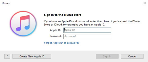 Sign in to iTunes