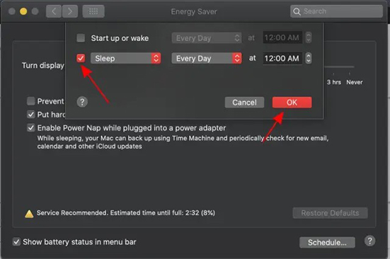 sleep timer tidal music mac