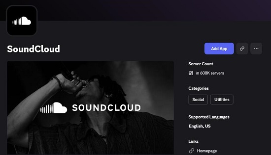soundcloud app on discord