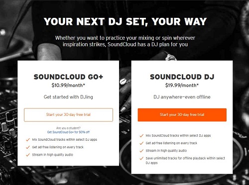 soundcloud dj subscriptions