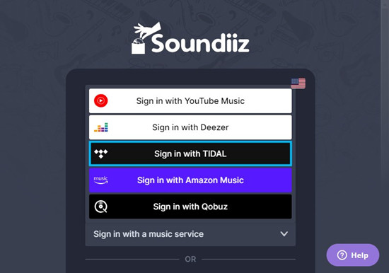 soundiiz sign in with tidal