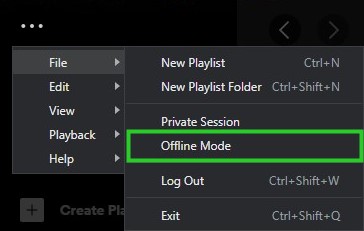 spotfiy file offline mode