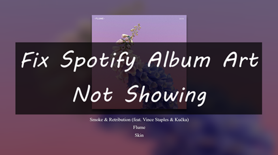 spotify album art not showing