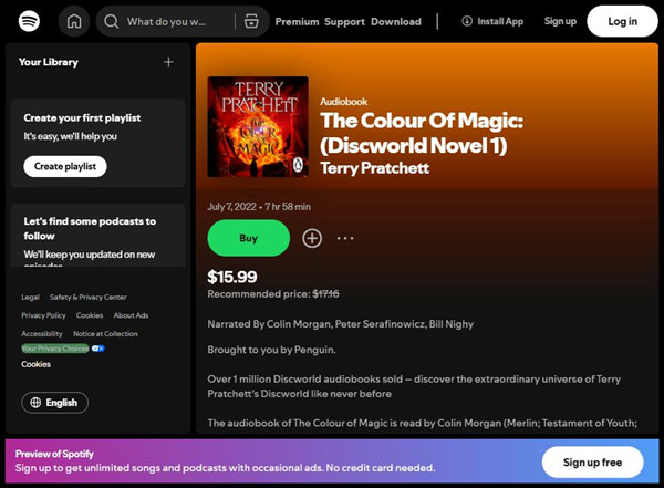 spotify audiobook discovery series