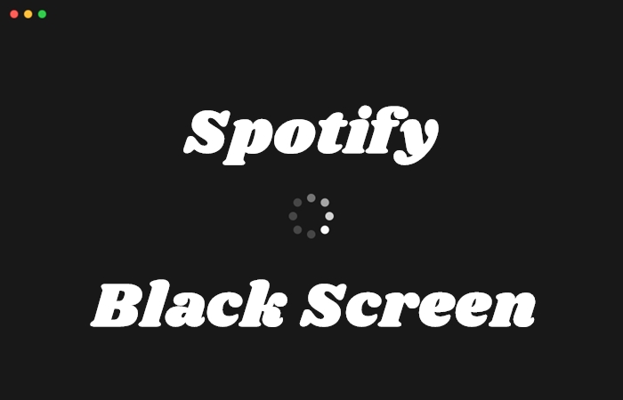 spotify web player black screen