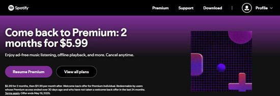 spotify comeback