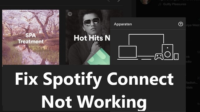 spotify connect not working