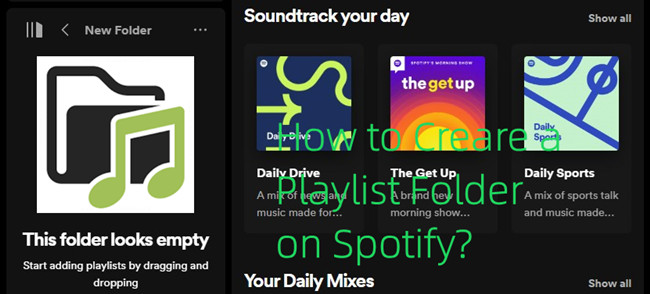 spotify create playlist folder