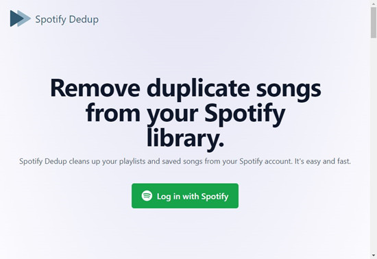 spotify dedup