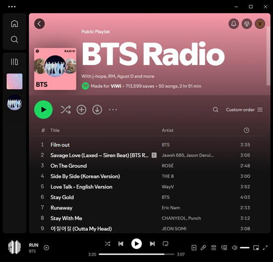 spotify desktop artist radio