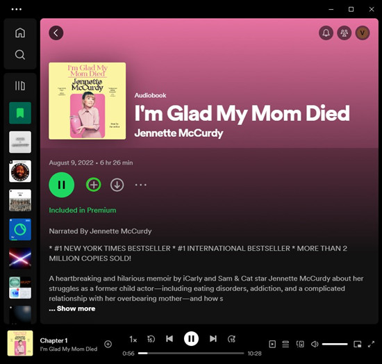 spotify desktop audiobook download