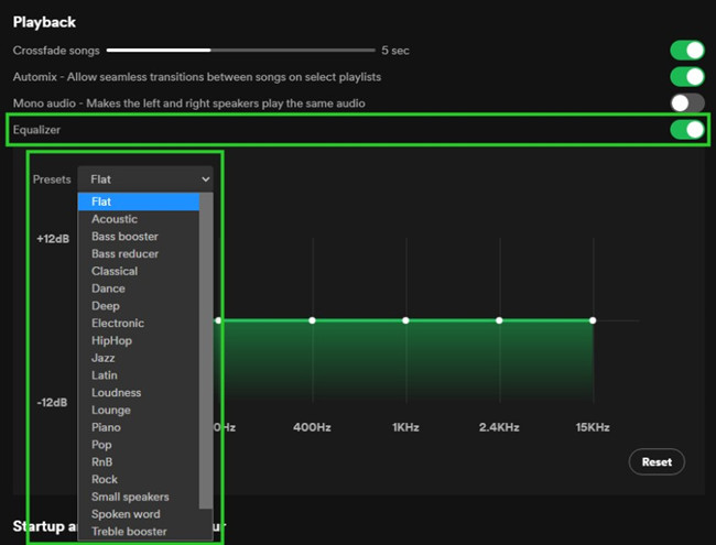 spotify desktop equalizer