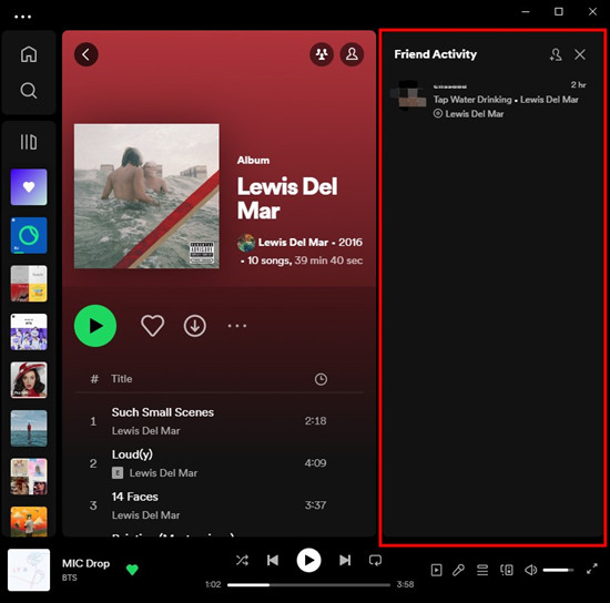 spotify desktop friend activity feed