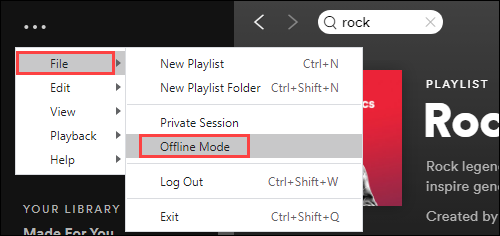 spotify offline mode for windows
