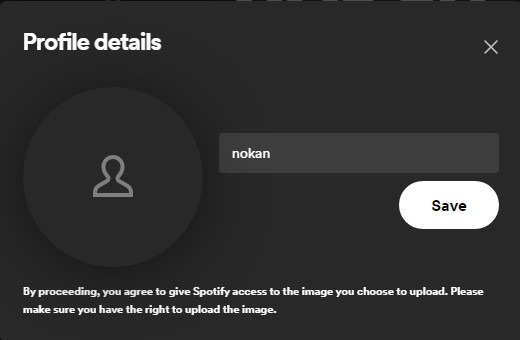 spotify desktop edit profile