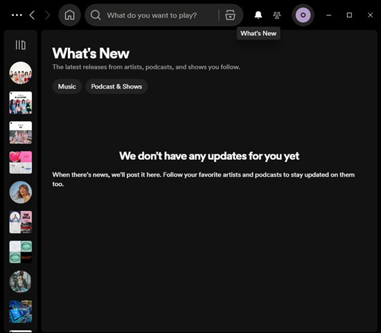 spotify desktop what is new