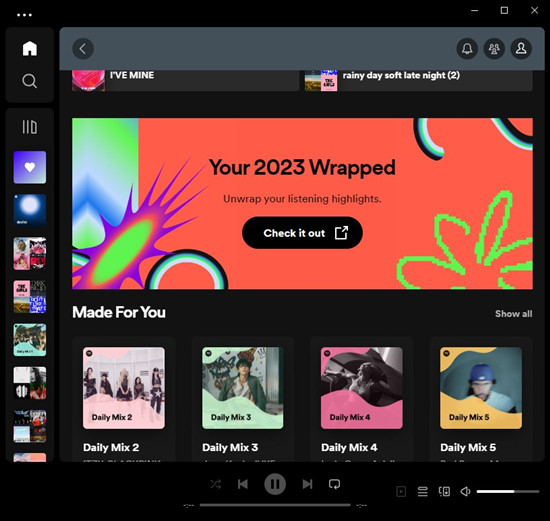 spotify desktop your wrapped hub