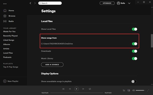 spotify downloads folder