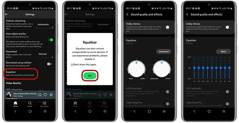 spotify equalizer