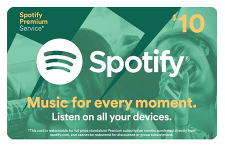 spotify gift card