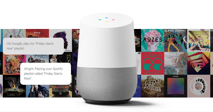 play spotify on google home