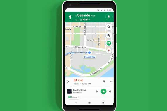 spotify music to google maps