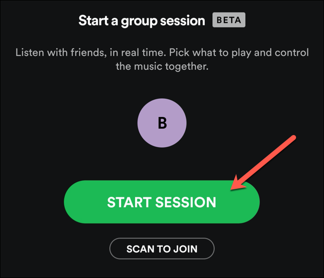 spotify group session