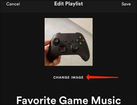 change spotify playlist picture on iphone