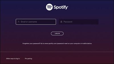 spotify log in