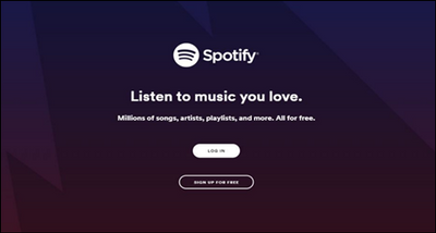 log in spotify