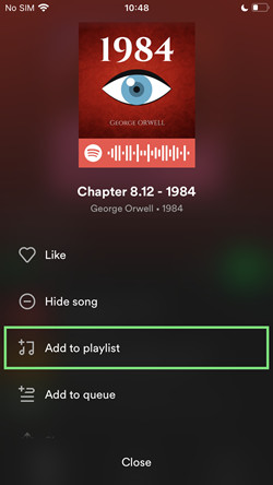 spotify mobile add to playlist