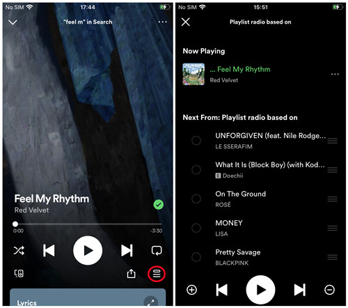 spotify mobile autoplay queue