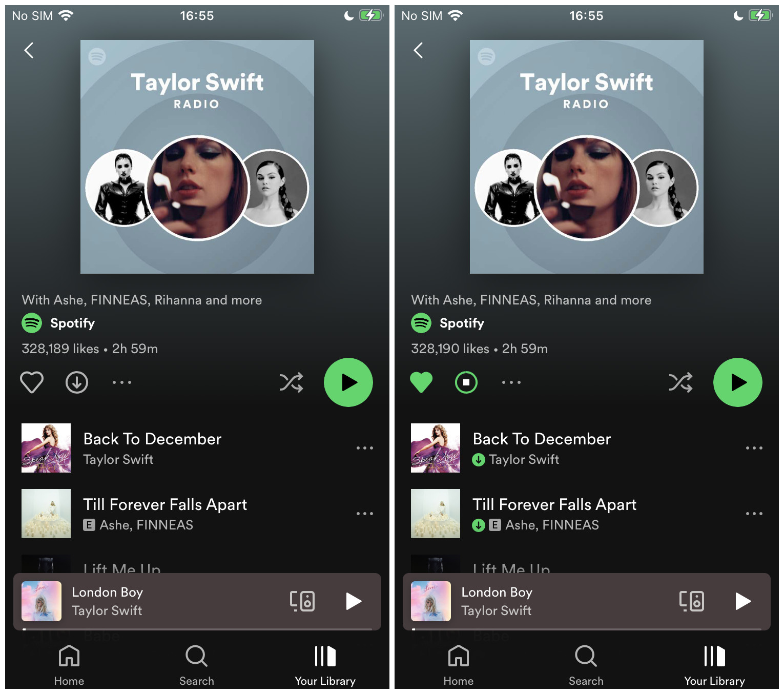 Spotify radio shop