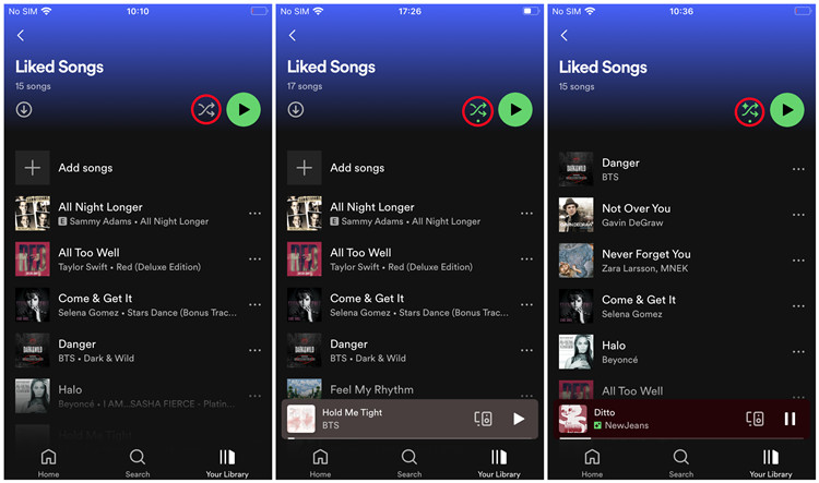 spotify mobile get rid of smart shuffle