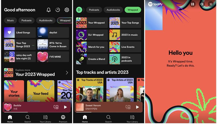 spotify mobile wrapped hub
