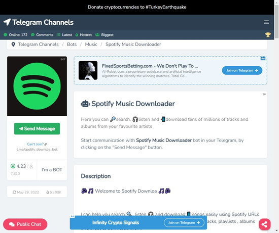 spotify music downloader telegram bots