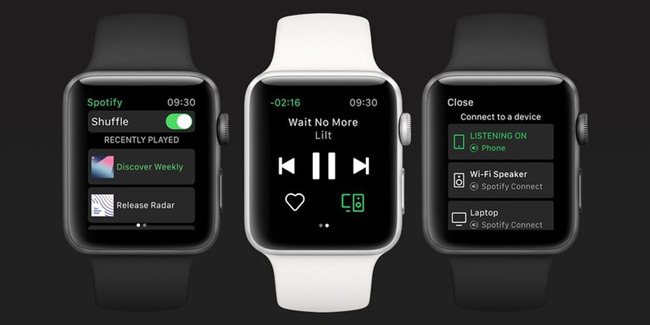 spotify on apple watch via iphone