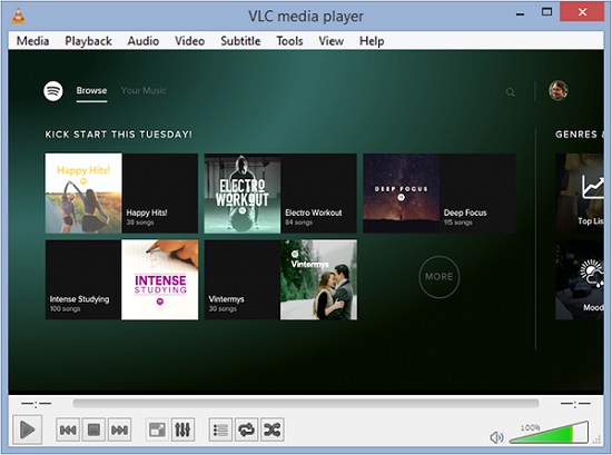 spotify on vlc