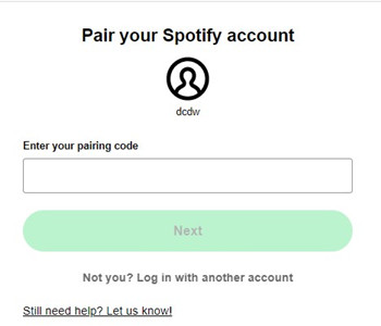 spotify pair account