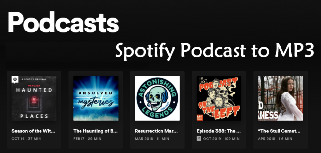 convert spotify podcast to mp3