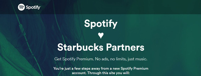 spotify premium starbucks