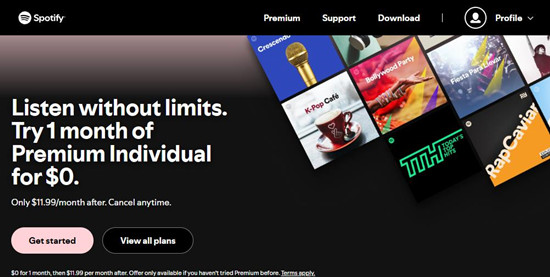 spotify premium upgrade get started