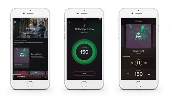 spotify running device