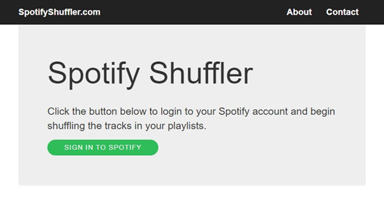 spotify shuffler