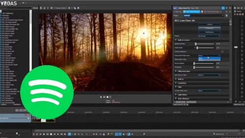 spotify to vegas pro