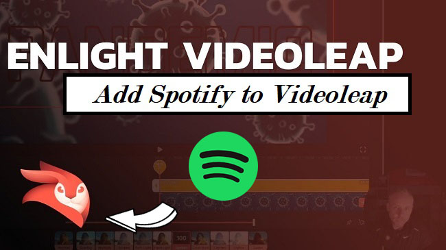 play spotify music to videoleap
