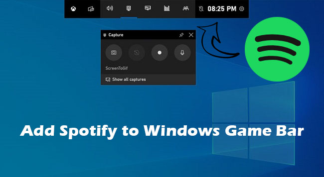 spotify to Windows Game Bar