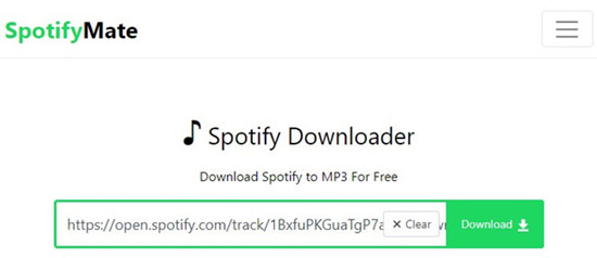 spotifymate paste url