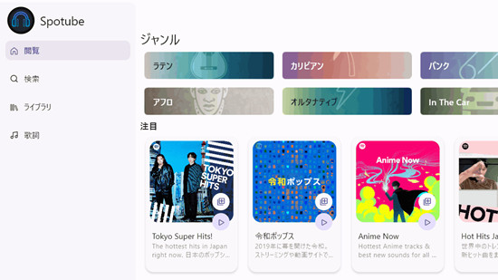 spotube main interface